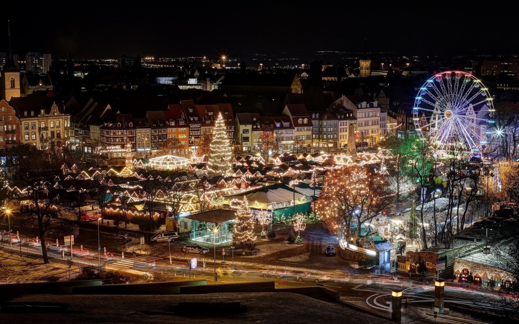 fiera weihnachtsmarkt erfurt città