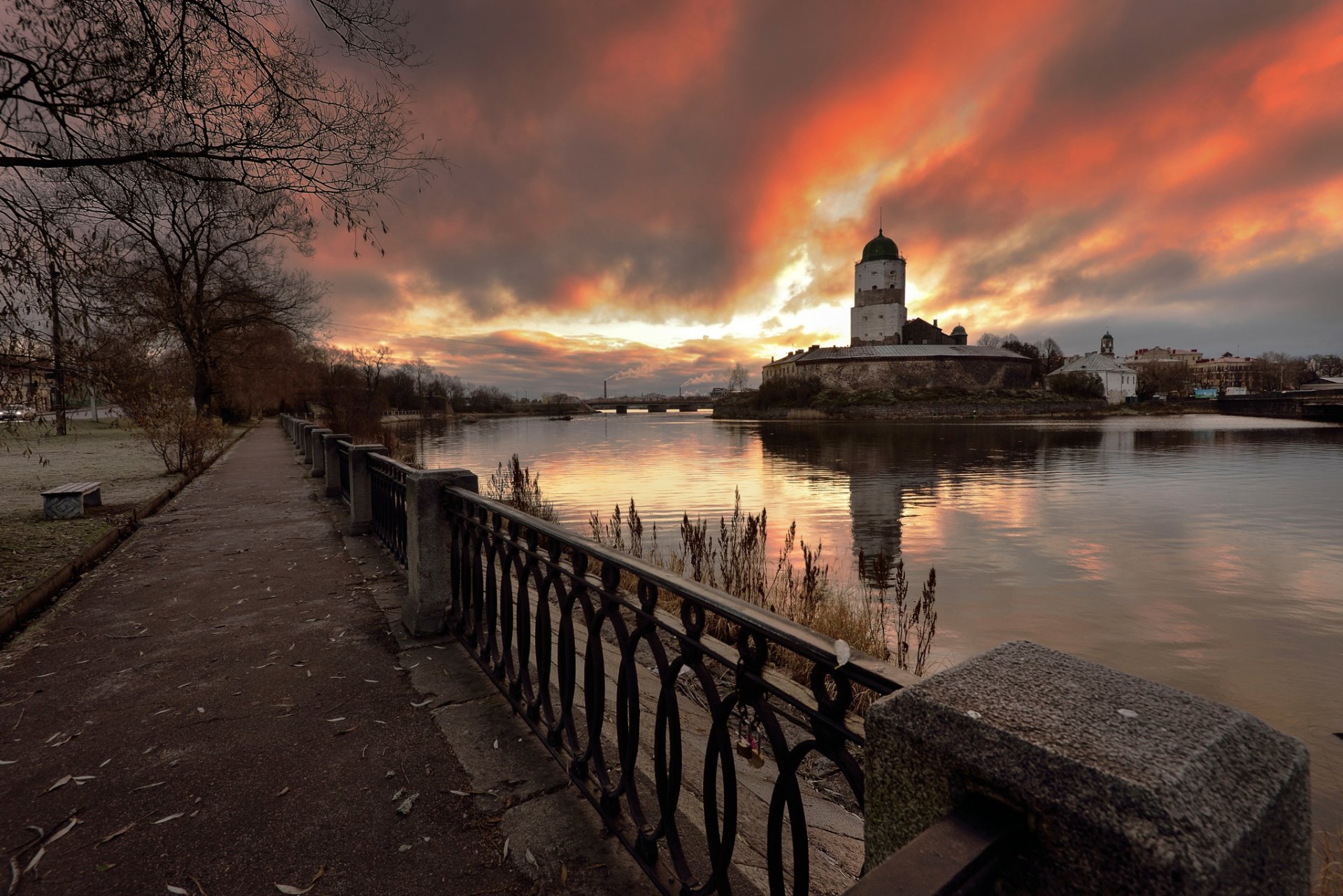 vyborg russia dawn 1 november 2014