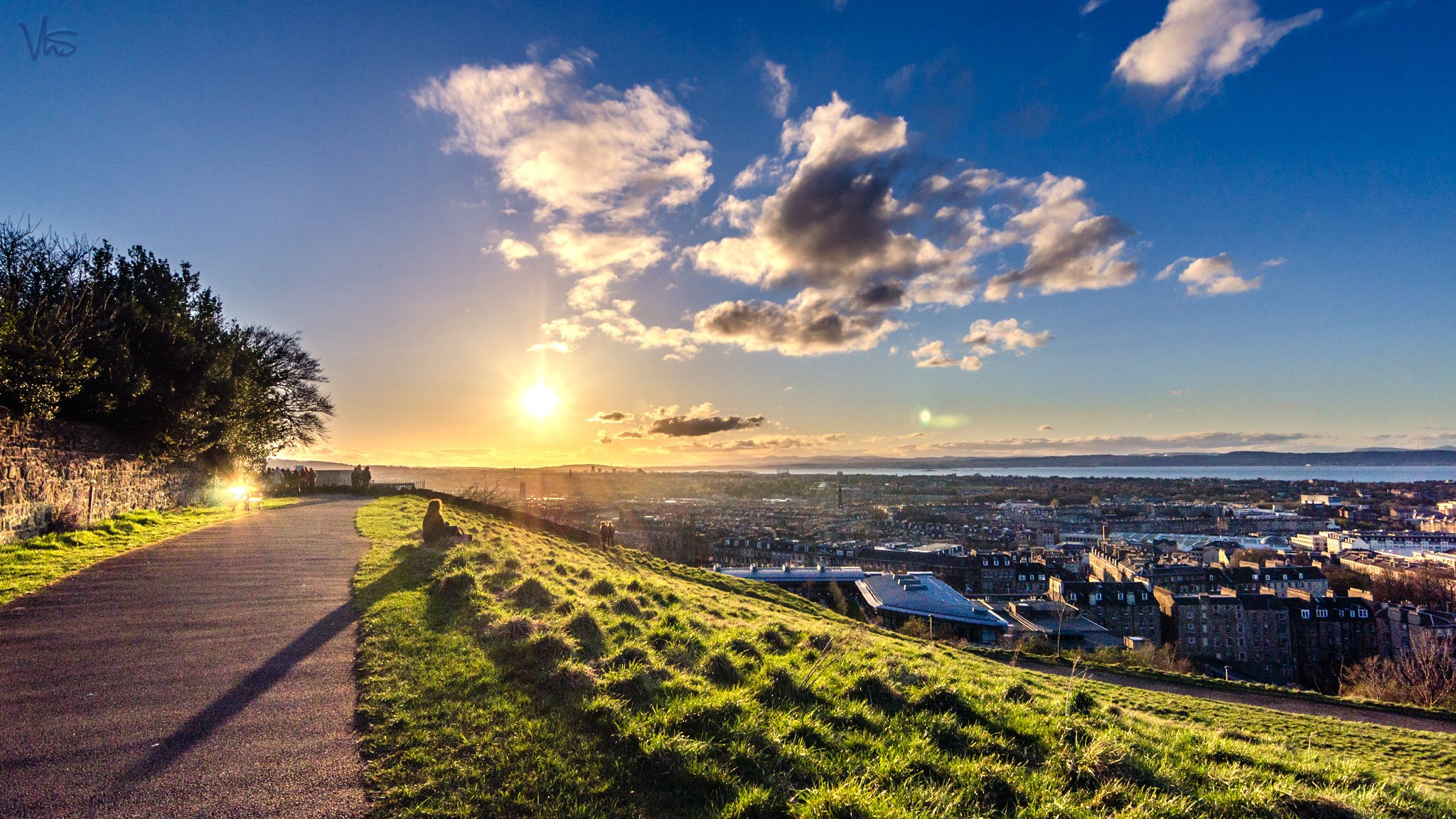 edimbourg écosse panorama coucher de soleil