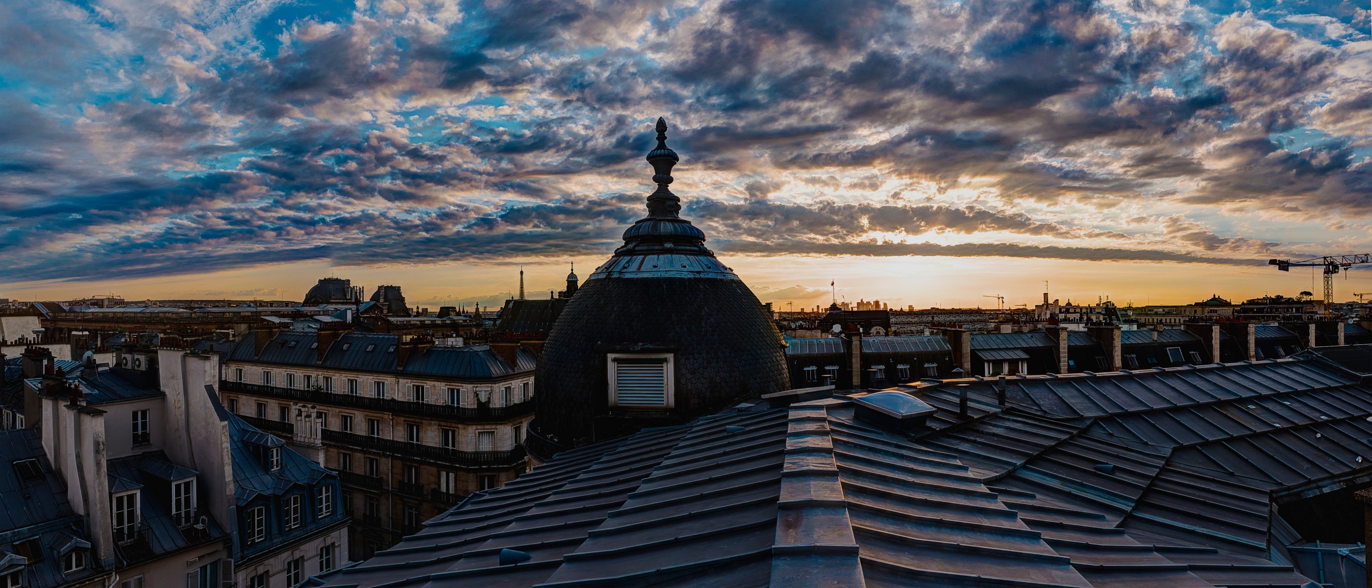 paris roof house cloud