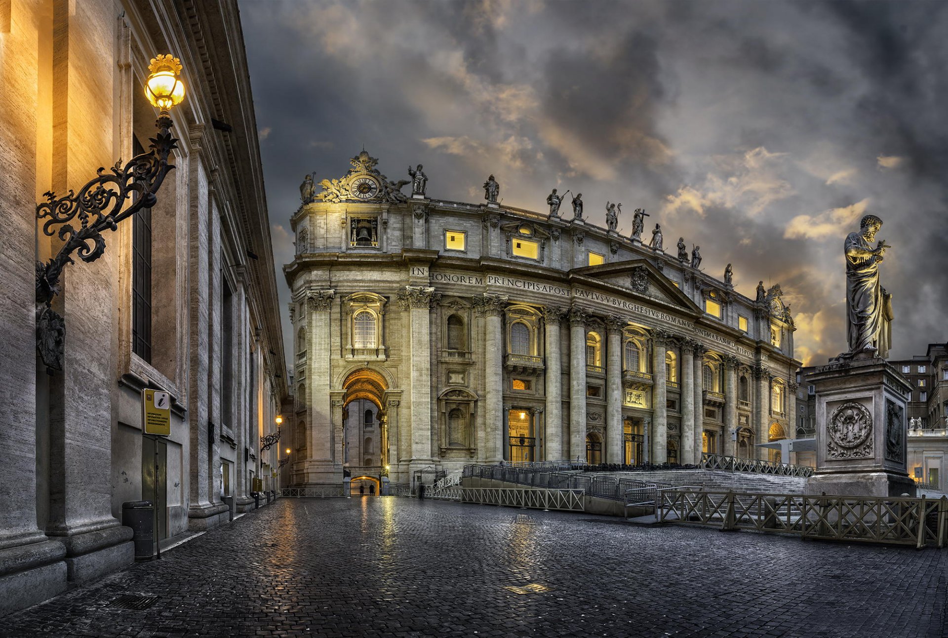 vatikanstadt basilika de san pedro italien