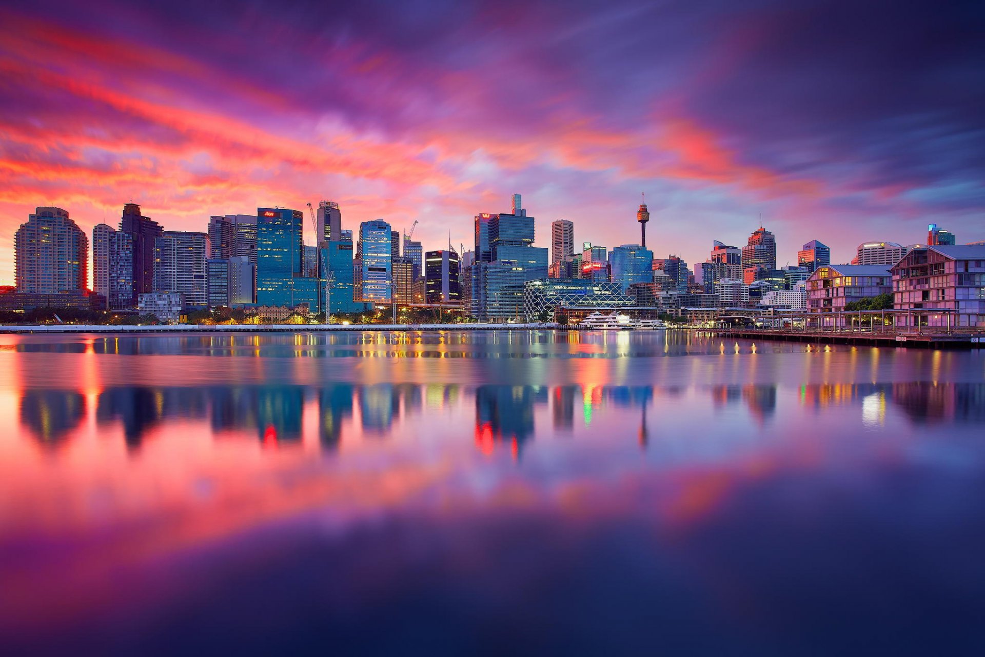 ciudad sydney amanecer casas río edificios