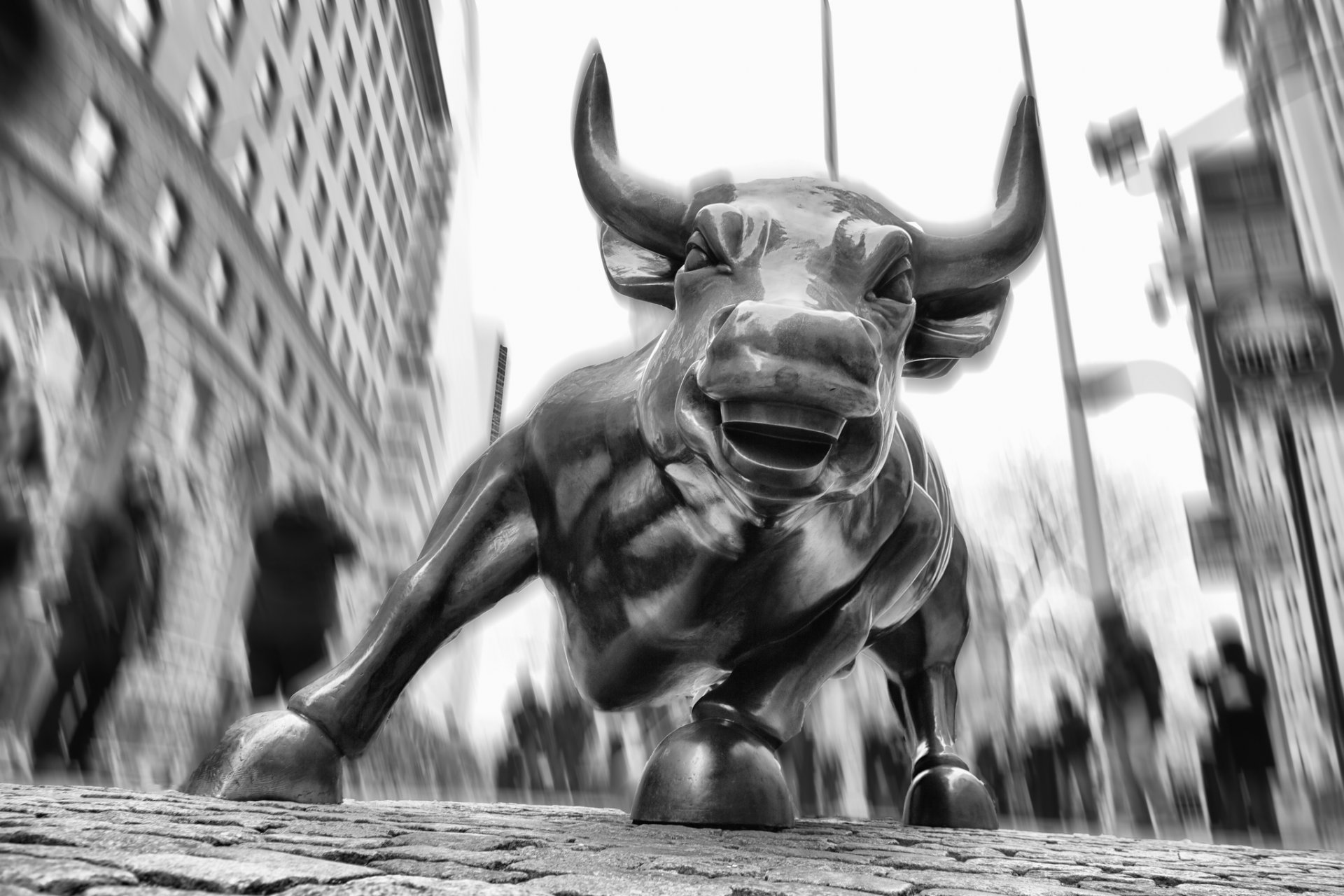 finanzviertel new york usa bull wall street tschb