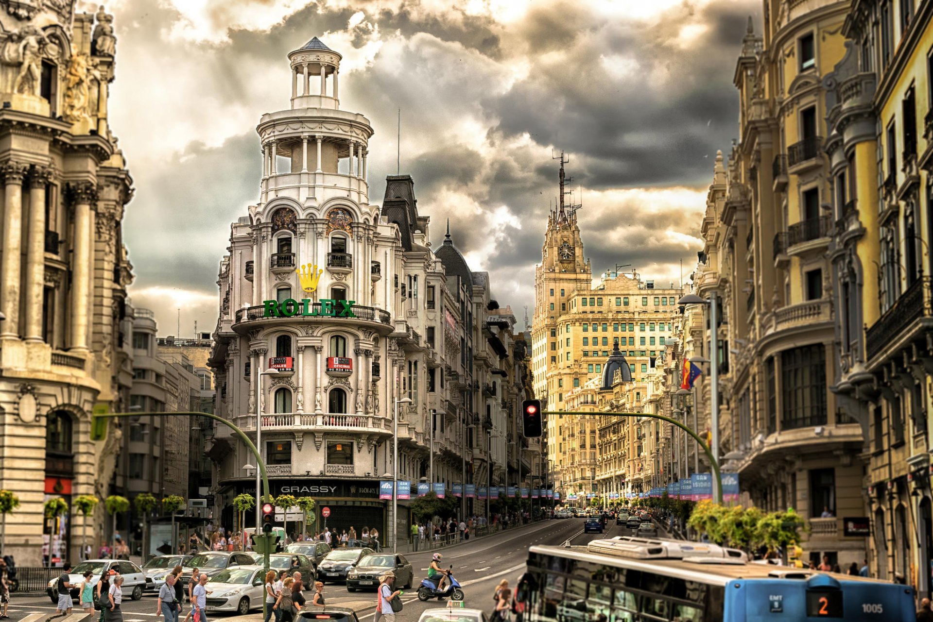 madrid straße verkehr