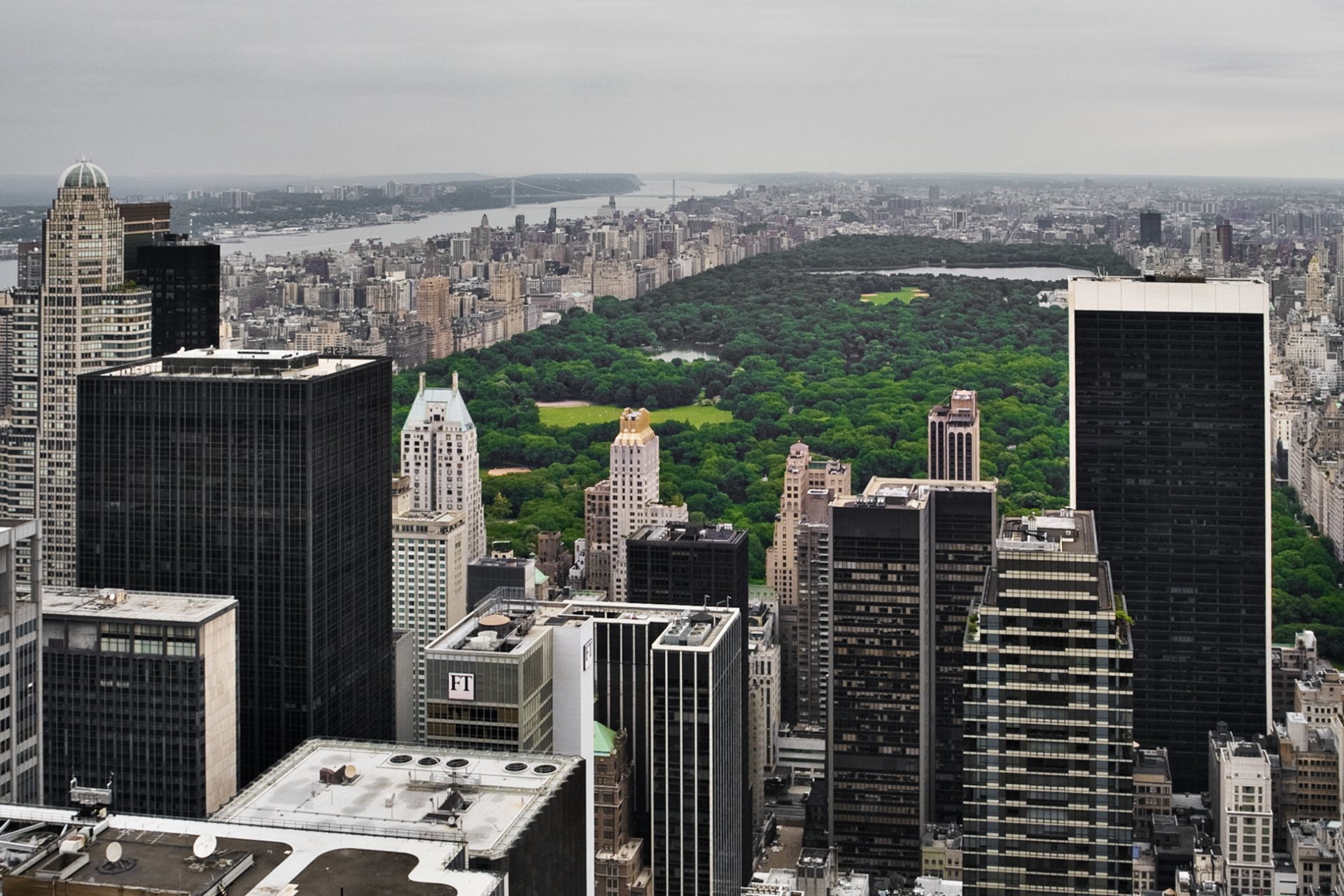 usa united states of america america new york manhattan central park skyline skyscrapers trees grass park