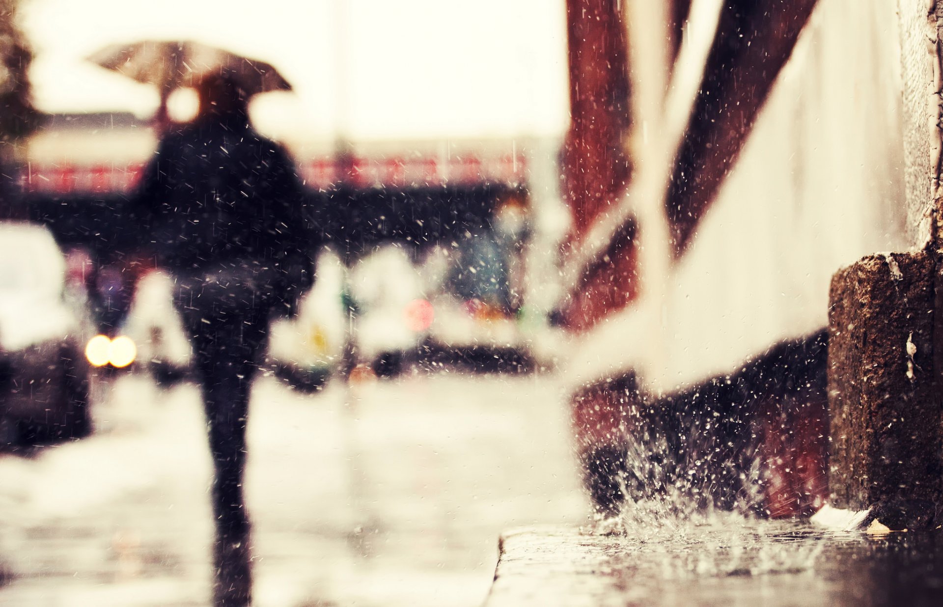 regentropfen straße regen silhouette tropfen