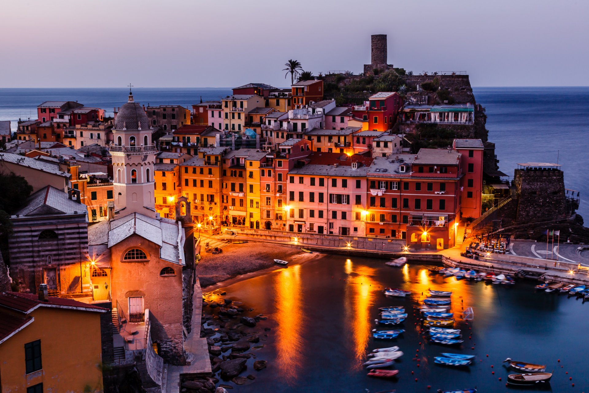 вернацца лигурия италия cinque terre залив генуи чинкве-терре генуэзский залив побережье здания панорама