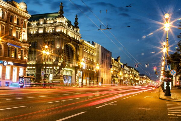 Moskwa. Newski Prospekt w Sankt Petersburgu