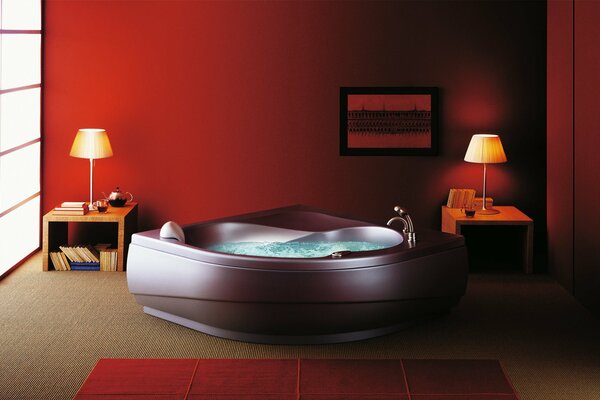 Beautiful Jacuzzi located in the room