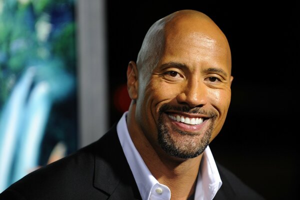 Scala-Schauspieler Dwayne Johnson lächelt