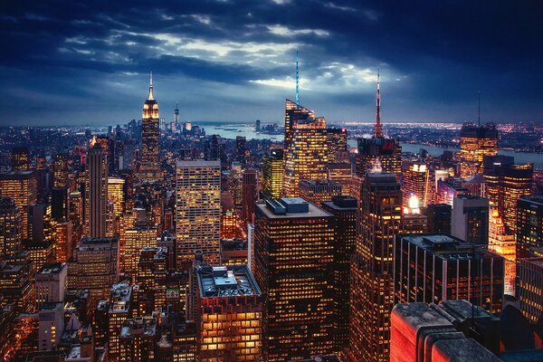 Lights of evening New York