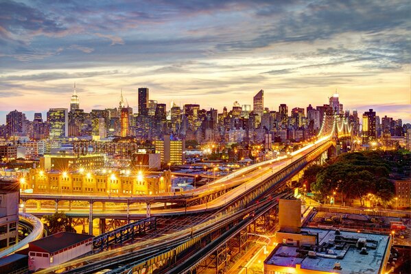 Panorama of New York Manhattan USA