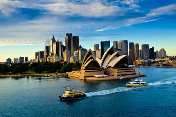 Sydney, Australia evening sea