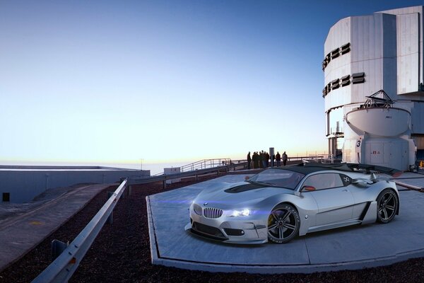 Voiture chic couleur argent