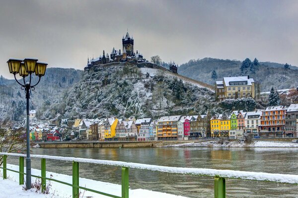 Vista de la fortaleza de invierno