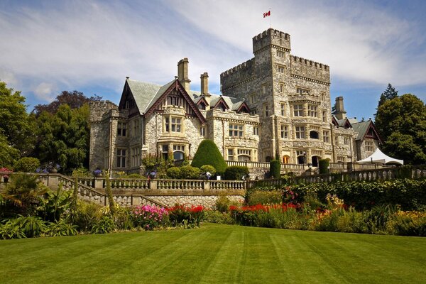 Hatley Castle in Canada in British Columbia