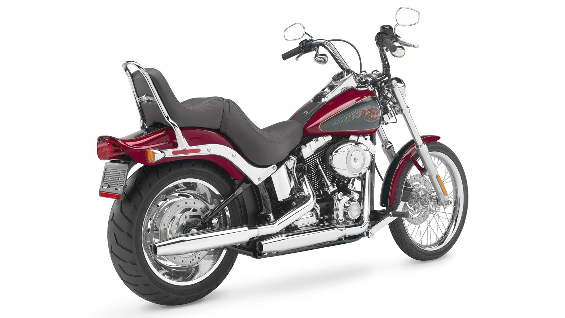 motocicleta harley harley davidson rojo