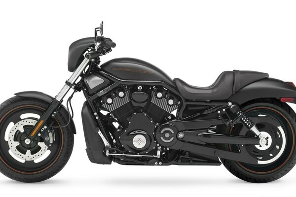 Moto Harley Davidson en negro