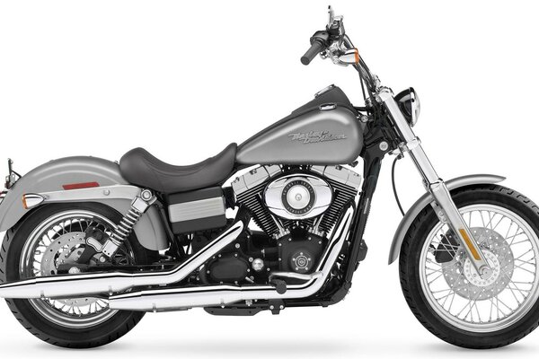 Bicicleta gris. Harley davidson