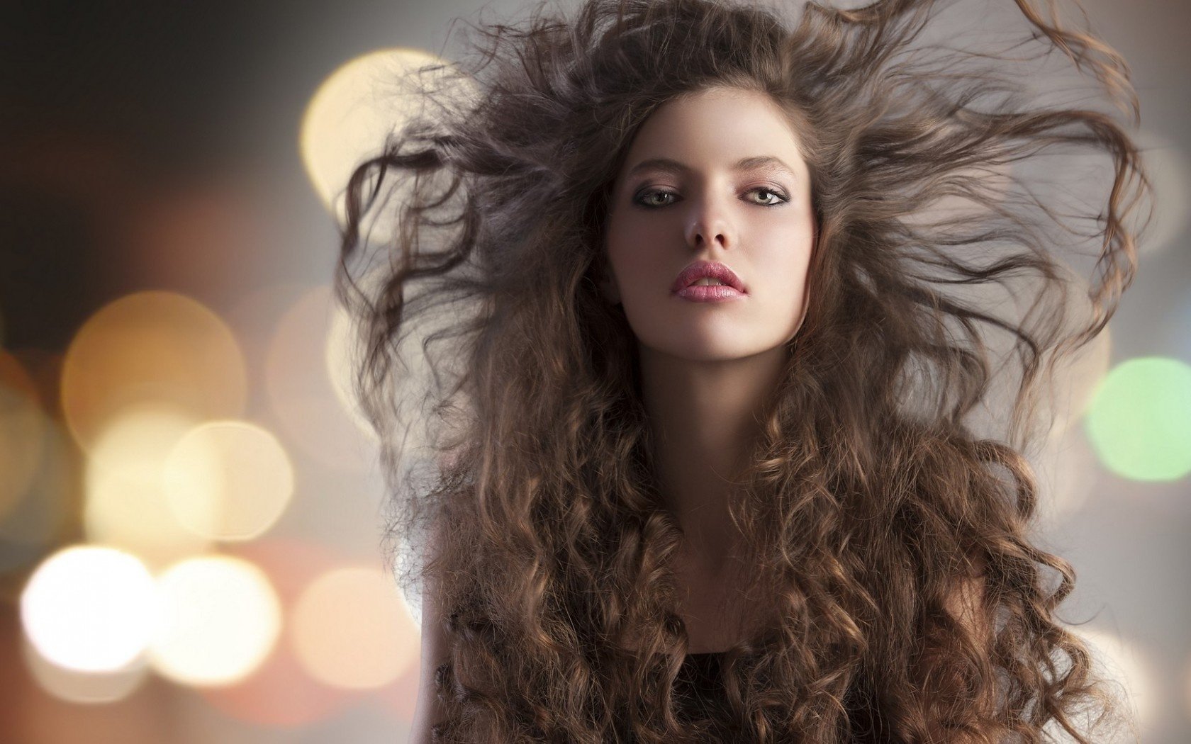 make-up haare locken mädchen augen