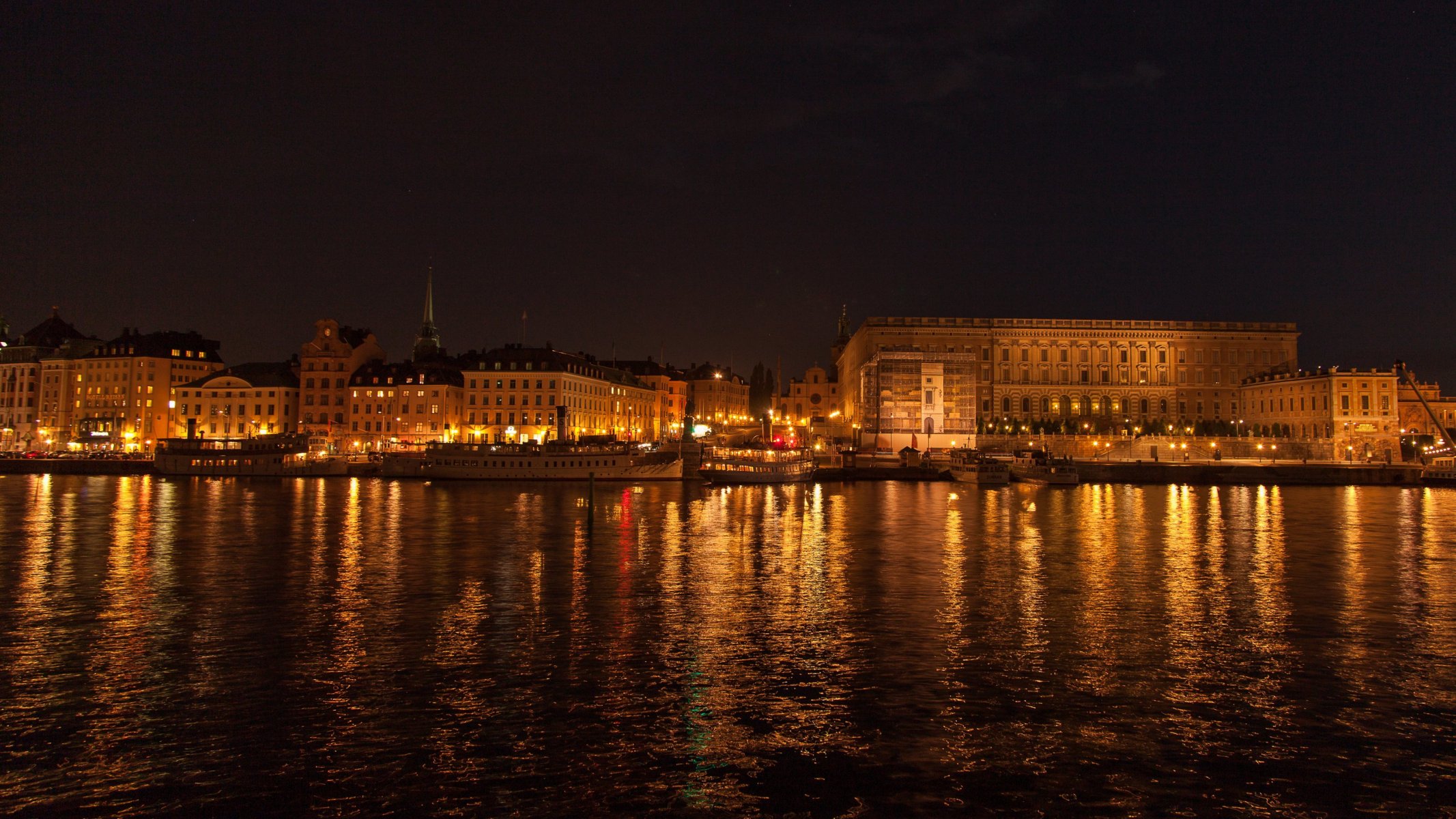 tockholm night lights embankment background wallpaper widescreen full screen hd wallpapers fullscreen promenade