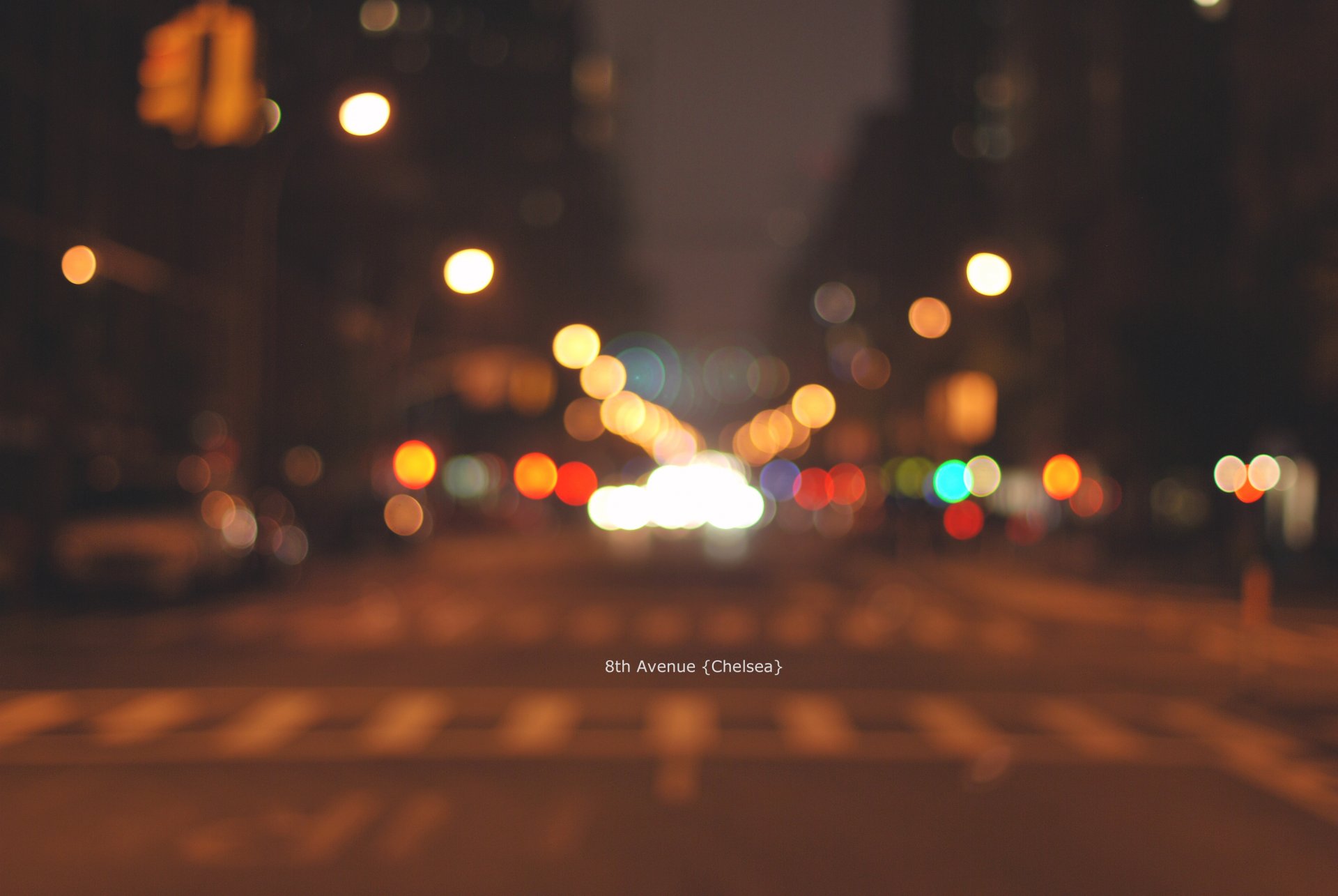 bokeh new york chelsea manhattan spot lichter nacht