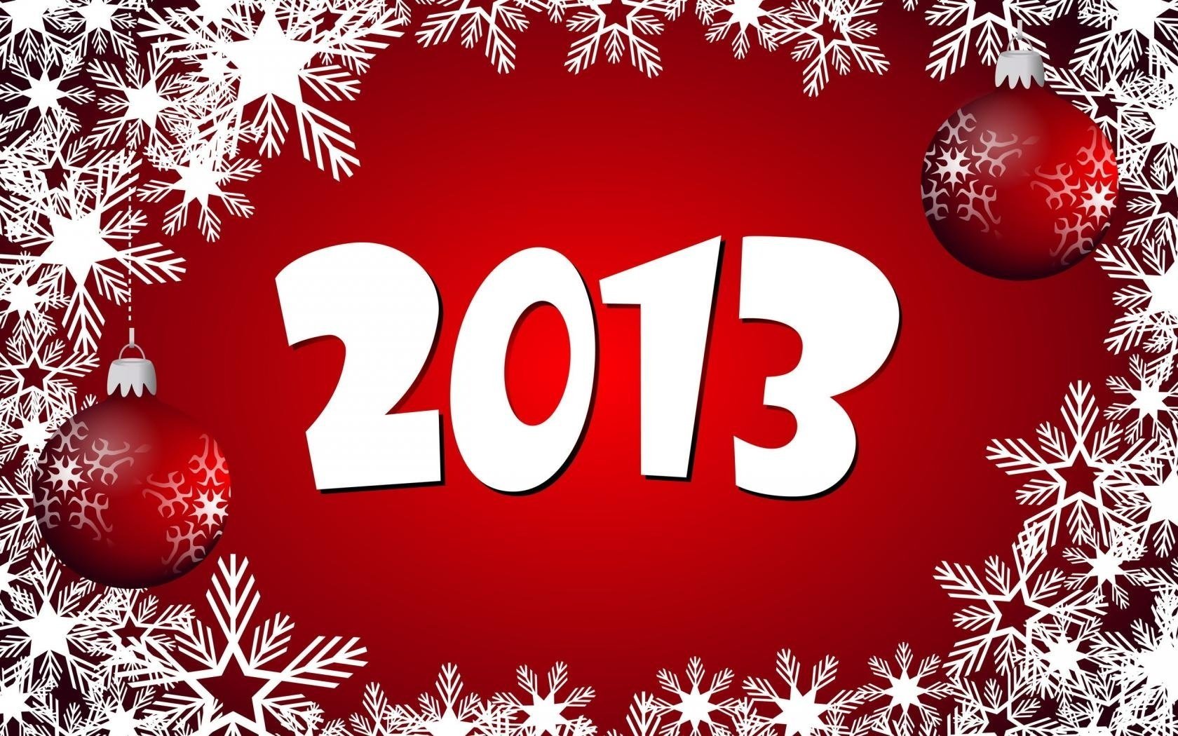 новые год снежинки шары new year 2013