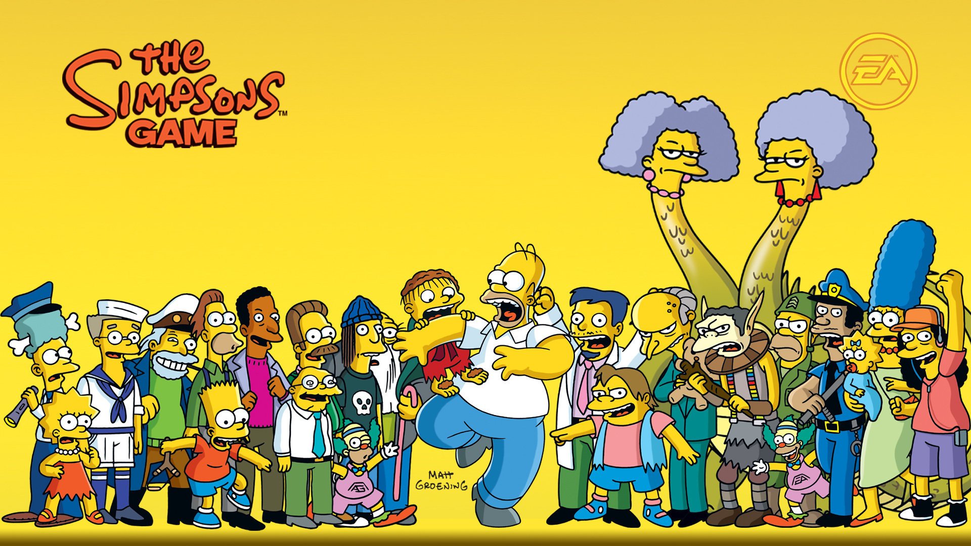 wallpapers all barth les simpsons homer les simpsons frère homer