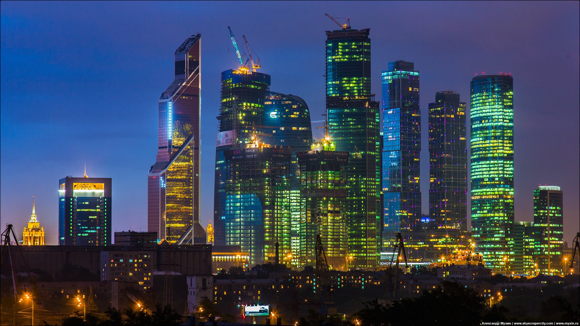 moskau moskau city nacht turm 2000 mercury city tower föderation auge eurasien stadt der hauptstädte uferturm sonnenuntergang