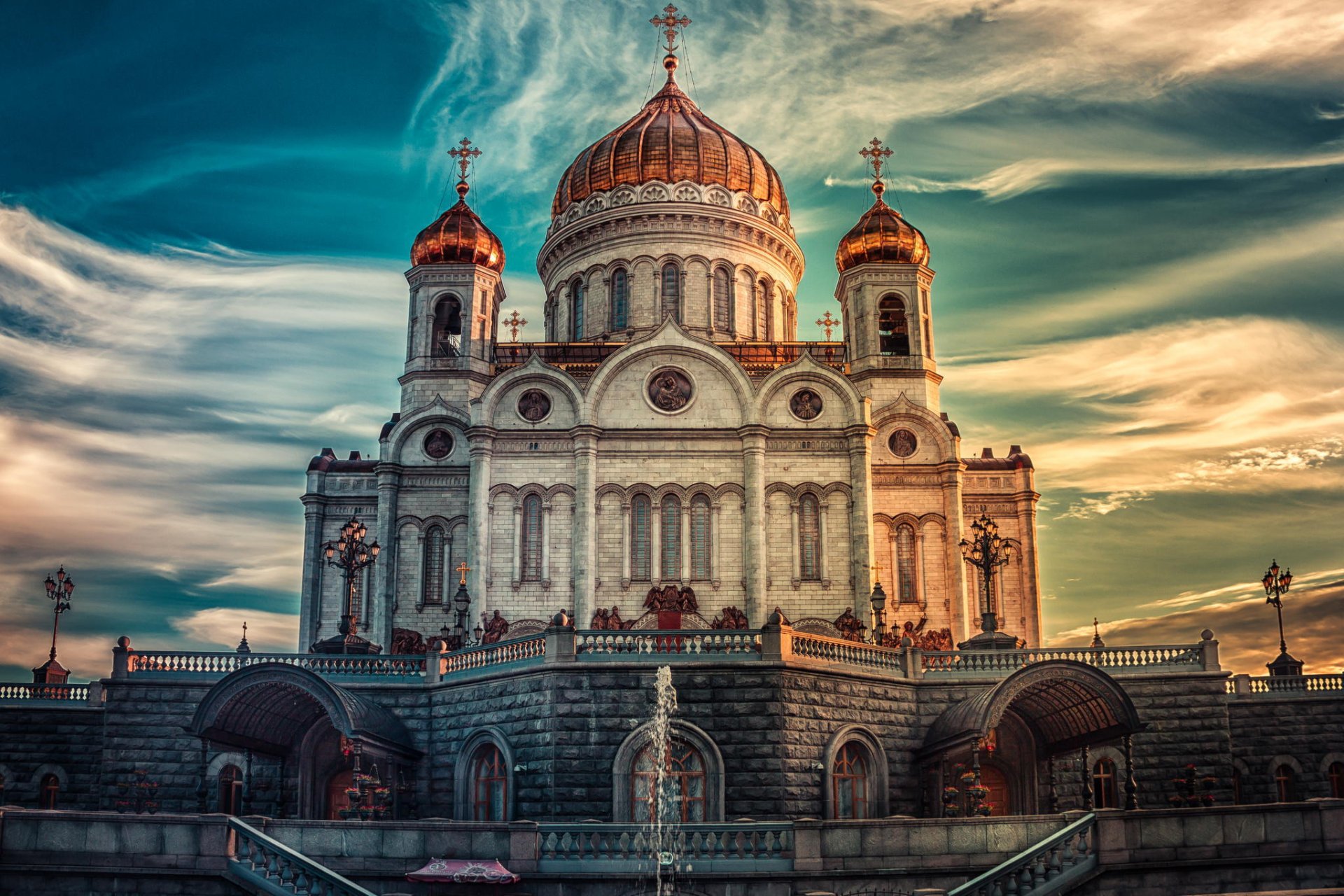 rusia paisaje luz cielo puesta de sol moscú catedral nubes iglesia vasiliev