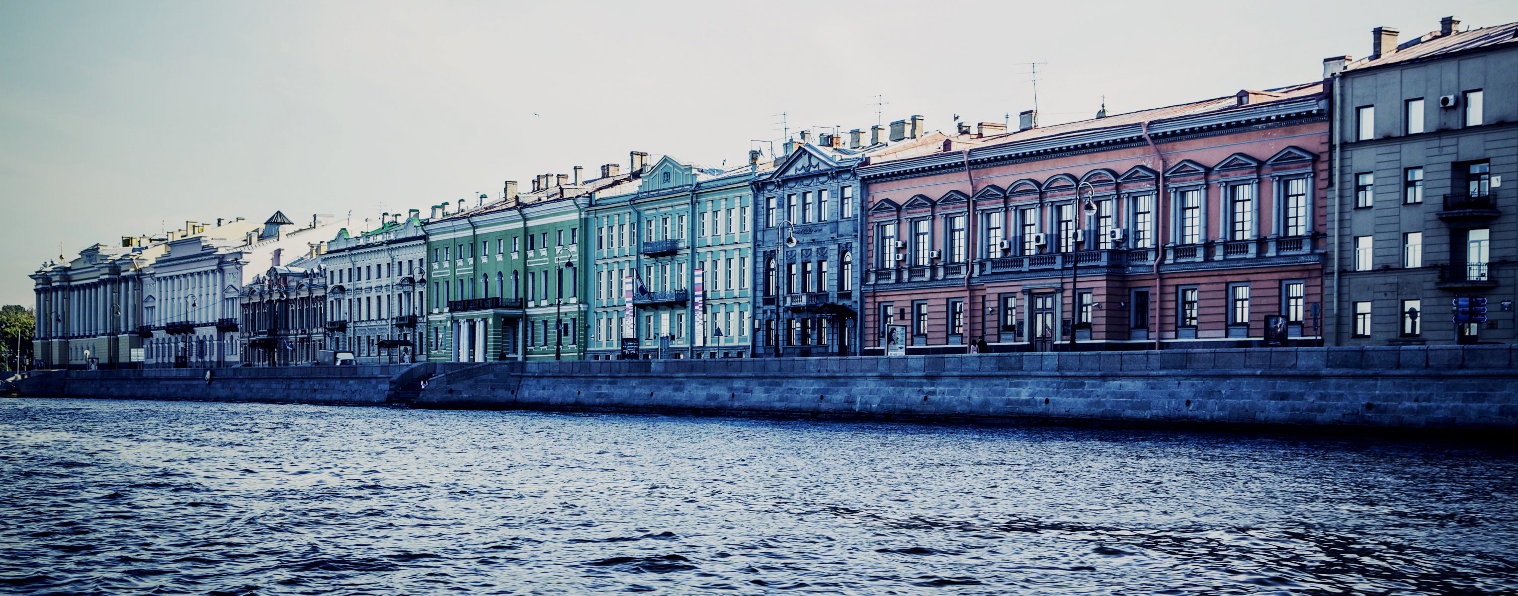 st. petersburg peter russland uferpromenade kanal fluss niva-fluss promenade des anglais