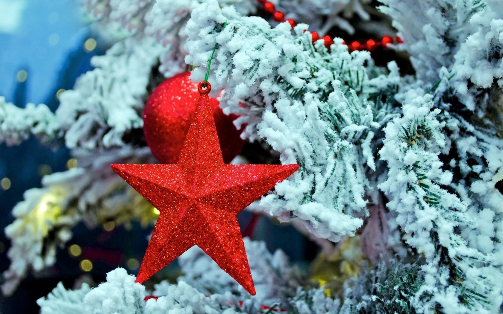 étoile arbre de noël jouet rouge