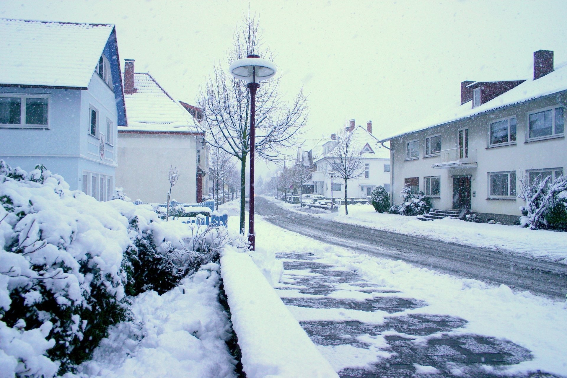 strada città inverno winter snowy street neve