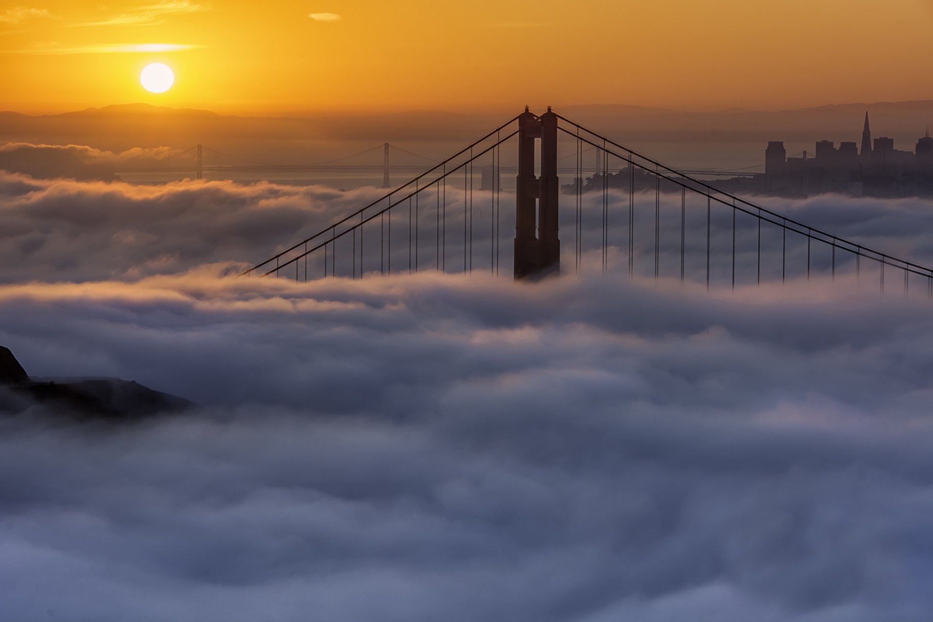 kalifornien san francisco nebel morgen morgendämmerung