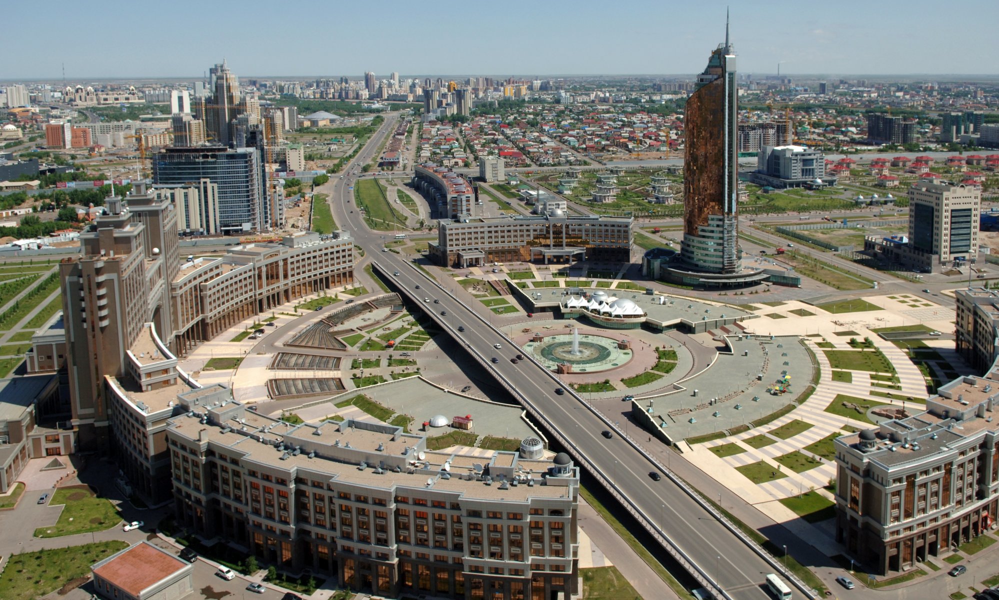 astana vista città giorno casa