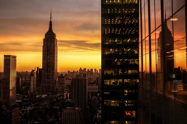 The lights of Manhattan in New York