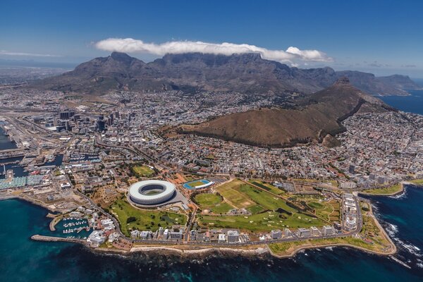 Republika Południowej Afryki widok z góry