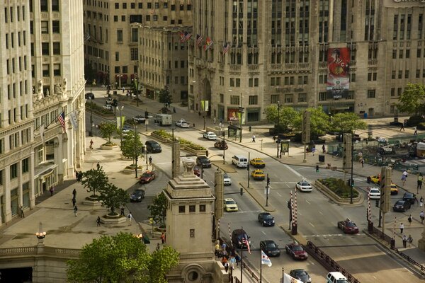 La bulliciosa calle de Chicago en América