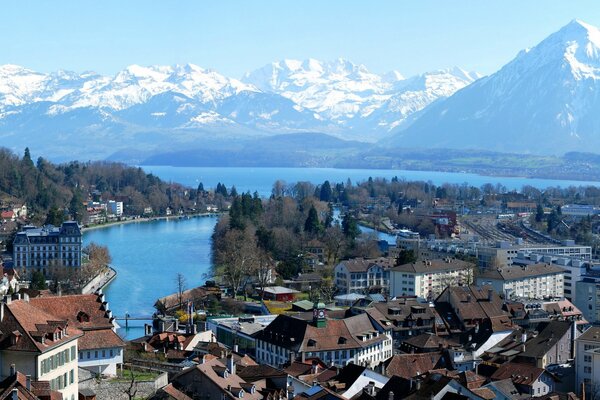 Beautiful mountain view in Switzerland