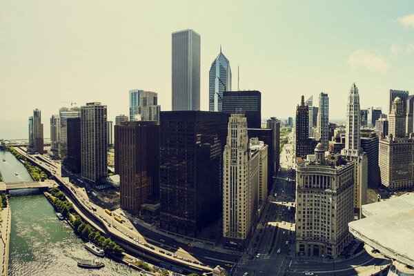 Wolkenkratzer der Stadt Chicago, USA