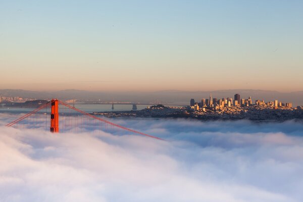 Morgen mit Nebel in San Francisco