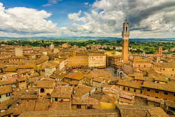 Italia Siena vista de Alquiler desde el techo