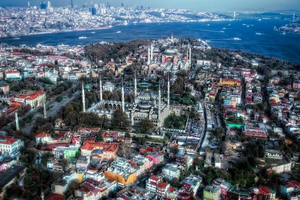Foto de la ciudad desde arriba Estambul, Turquía