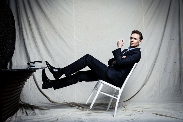 Photo shoot actor Tom Hiddleston