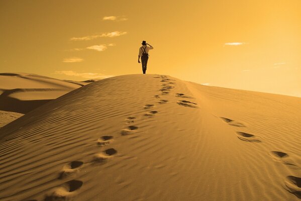 The sun has gone below the horizon of the dunes