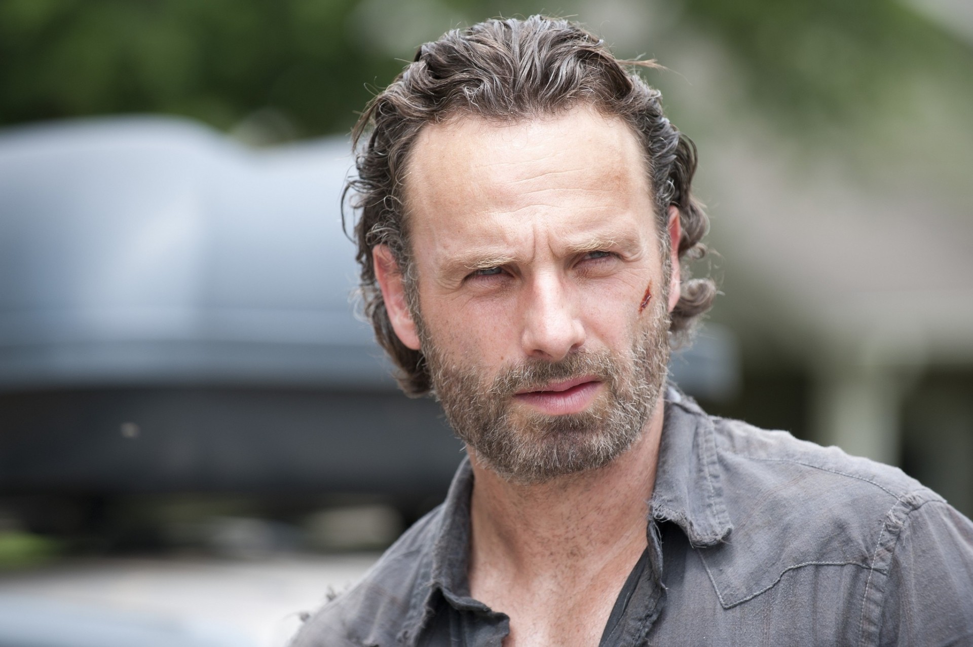 gesicht andrew lincoln blick wandelnde tote