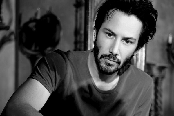 Keanu Reeves durchdringender Blick