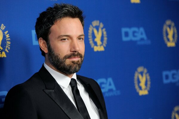 Actor Ben Affleck. Actor with a beard