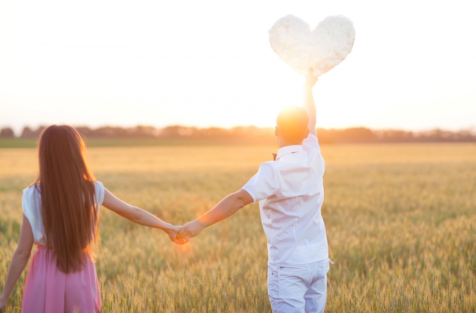 pantalla ancha pantalla completa hombre fondo mujer chica naturaleza corazón amor fondo de pantalla pareja estado de ánimo piruleta calor espigas pareja campo