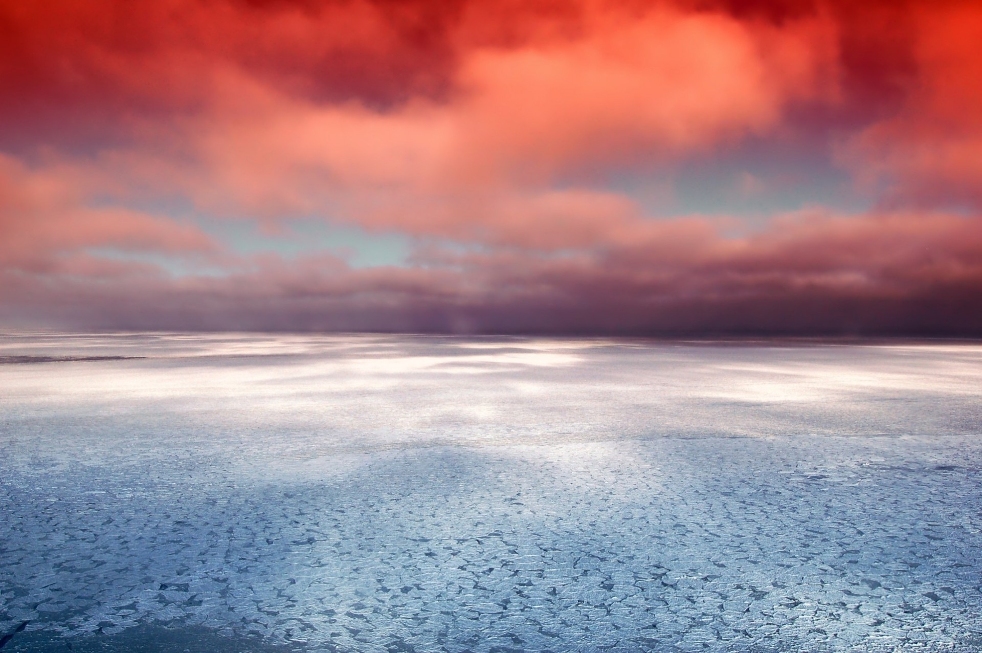 cielo ghiaccio nuvole baia canada mare oceano